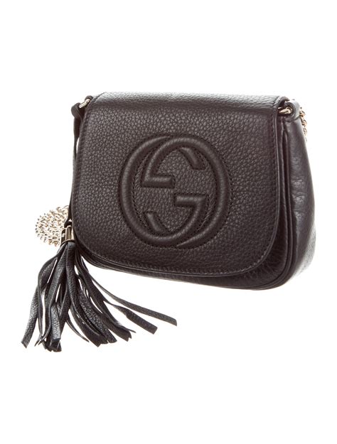 gucci bag black chain crossbody|Gucci black canvas crossbody bag.